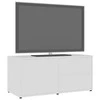 TV staliukas Televizoriaus spintelė, balta, 80x34x36cm, apdirbta mediena