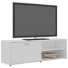 TV staliukas Televizoriaus spintelė, balta, 120x34x37cm, apdirbta mediena