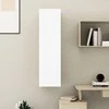 TV staliukas Televizoriaus spintelė, balta, 30,5x30x110cm, apdirbta mediena