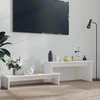 Televizoriaus spintelė, balta, 180x30x43cm, apdirbta mediena