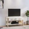 TV staliukas Televizoriaus spintelė, baltos spalvos, 82x38x45cm, mediena