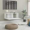 TV staliukas Televizoriaus spintelė, balta, 80x30x30cm, apdirbta mediena