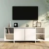 TV staliukas Televizoriaus spintelė, baltos spalvos, 130x35x50cm, MDP