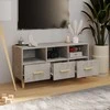TV staliukas Televizoriaus spintelė, betono pilka, 102x36x50cm, mediena