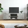 TV staliukas Televizoriaus spintelė, betono pilka, 150x30x50cm, mediena