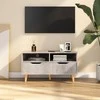 TV staliukas Televizoriaus spintelė, betono, 90x40x48,5cm, apdirbta mediena