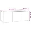 TV staliukas Televizoriaus spintelė, pilka, 80x34x30cm, apdirbta mediena
