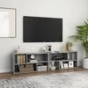 TV staliukas Televizoriaus spintelė, betono pilkos spalvos, 149x30x52cm, MDP