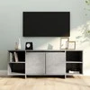 TV staliukas Televizoriaus spintelė, betono pilkos spalvos, 130x35x50cm, MDP