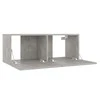 TV staliukas Televizoriaus spintelė, betono, 80x30x30cm, apdirbta mediena