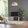 TV staliukas Televizoriaus spintelė, betono, 120x34x37cm, apdirbta mediena
