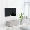 TV staliukas Televizoriaus spintelė, pilka, 80x34x30cm, apdirbta mediena