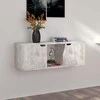 Televizoriaus spintelė, betono, 88,5x27,5x30,5cm, mediena