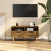 TV staliukas Televizoriaus spintelė, dūminė, 90x40x48,5cm, apdirbta mediena