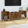 TV staliukas Televizoriaus spintelė, dūminio ąžuolo, 160x35x55cm, mediena