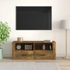 TV staliukas Televizoriaus spintelė, dūminio ąžuolo, 100x35x40cm, mediena