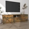 TV staliukas Televizoriaus spintelė, dūminio ąžuolo, 140x35x40cm, mediena