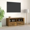 TV staliukas Televizoriaus spintelė, dūminio ąžuolo, 100x35x40cm, mediena