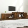 TV staliukas Televizoriaus spintelė, dūminio ąžuolo, 158,5x36x45cm, mediena