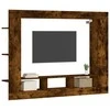 TV staliukas Televizoriaus spintelė, dūminio ąžuolo, 152x22x113cm, mediena