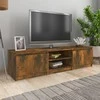 TV staliukas Televizoriaus spintelė, dūminio ąžuolo, 140x40x35,5cm, mediena