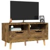 TV staliukas Televizoriaus spintelė, dūminė, 90x40x48,5cm, apdirbta mediena
