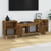 TV staliukas Televizoriaus spintelė, dūminio ąžuolo, 160x35x55cm, mediena