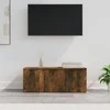 TV staliukas Televizoriaus spintelė, dūminio ąžuolo, 80x34x30cm, mediena