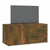 TV staliukas Televizoriaus spintelė, dūminio ąžuolo, 80x34x36cm, mediena