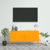 TV staliukas Televizoriaus spintelė, garstyčių geltona, 105x35x50cm, plienas