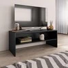 TV staliukas Televizoriaus spintelė, juoda, 100x40x40cm, apdirbta mediena