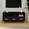 TV staliukas Televizoriaus spintelė, juoda, 102x36x50cm, apdirbta mediena