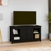 TV staliukas Televizoriaus spintelė, juoda, 103x36,5x52cm, pušies masyvas