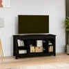 TV staliukas Televizoriaus spintelė, juoda, 103x36,5x52cm, pušies masyvas
