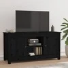 TV staliukas Televizoriaus spintelė, juoda, 103x36,5x52cm, pušies masyvas