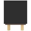 TV staliukas Televizoriaus spintelė, juoda, 105x30x40cm, pušis ir ratanas