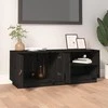 TV staliukas Televizoriaus spintelė, juoda, 105x34x40cm, pušies masyvas