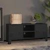 TV staliukas Televizoriaus spintelė, juoda, 105x35x42cm, metalas