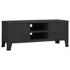 TV staliukas Televizoriaus spintelė, juoda, 105x35x42cm, metalas