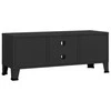TV staliukas Televizoriaus spintelė, juoda, 105x35x42cm, metalas