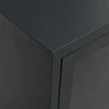 TV staliukas Televizoriaus spintelė, juoda, 105x35x52cm, plienas ir stiklas