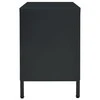 TV staliukas Televizoriaus spintelė, juoda, 105x35x52cm, plienas ir stiklas