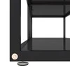 TV staliukas Televizoriaus spintelė, juoda, 160x40x40,5cm, grūdintas stiklas