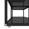 TV staliukas Televizoriaus spintelė, juoda, 180x40x40,5cm, grūdintas stiklas