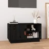 TV staliukas Televizoriaus spintelė, juoda, 70x34x40cm, pušies masyvas