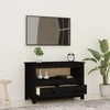 TV staliukas Televizoriaus spintelė, juoda, 79x35x52cm, pušies masyvas