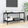 TV staliukas Televizoriaus spintelė, juoda, 80x33x41cm, mediena ir plienas