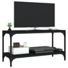 TV staliukas Televizoriaus spintelė, juoda, 80x33x41cm, mediena ir plienas