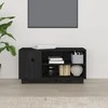 TV staliukas Televizoriaus spintelė, juoda, 80x35x40,5cm, pušies masyvas