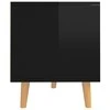 TV staliukas Televizoriaus spintelė, juoda, 90x40x48,5cm, mediena, blizgi